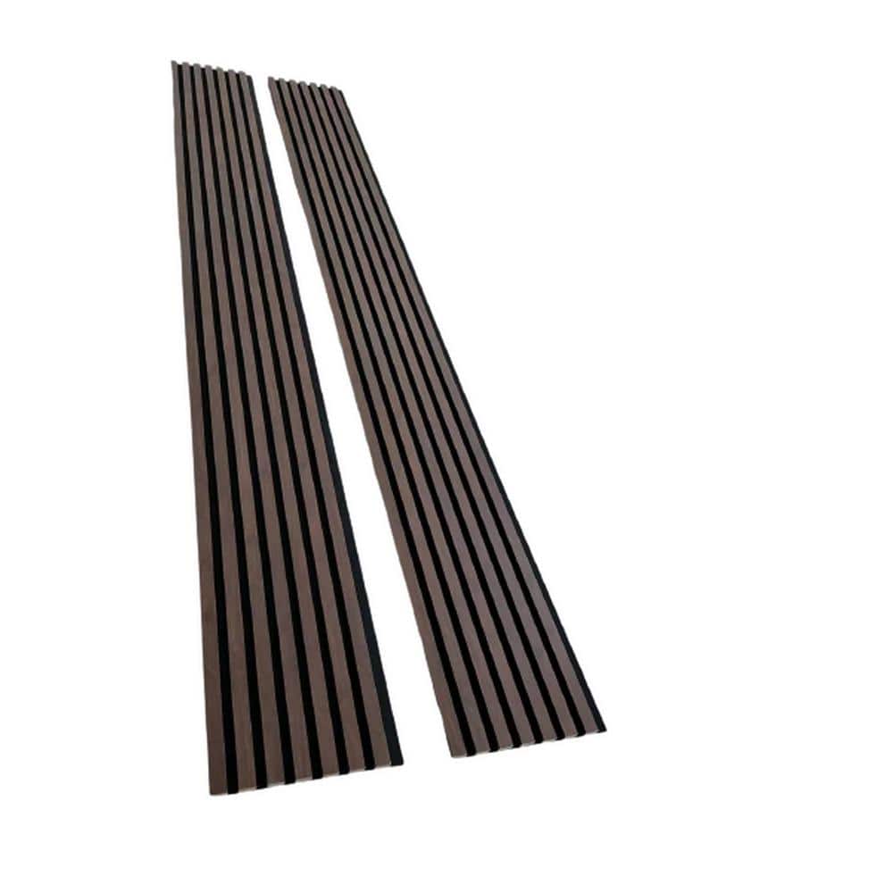 Ejoy 12.6 in. x 106 in. x 0.8 in. Acoustic Vinyl Wall Cladding Siding Board (Set of 2-Piece)
