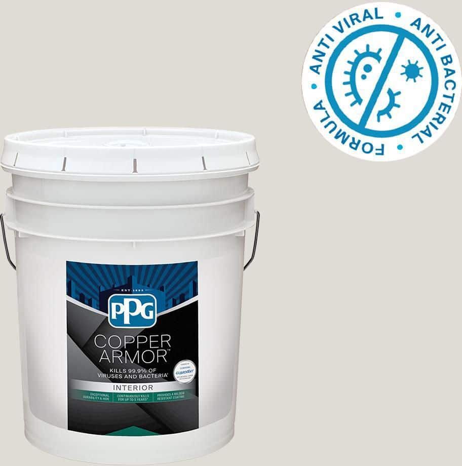 COPPER ARMOR 5 gal. PPG1006-2 Shark Semi-Gloss Interior Paint