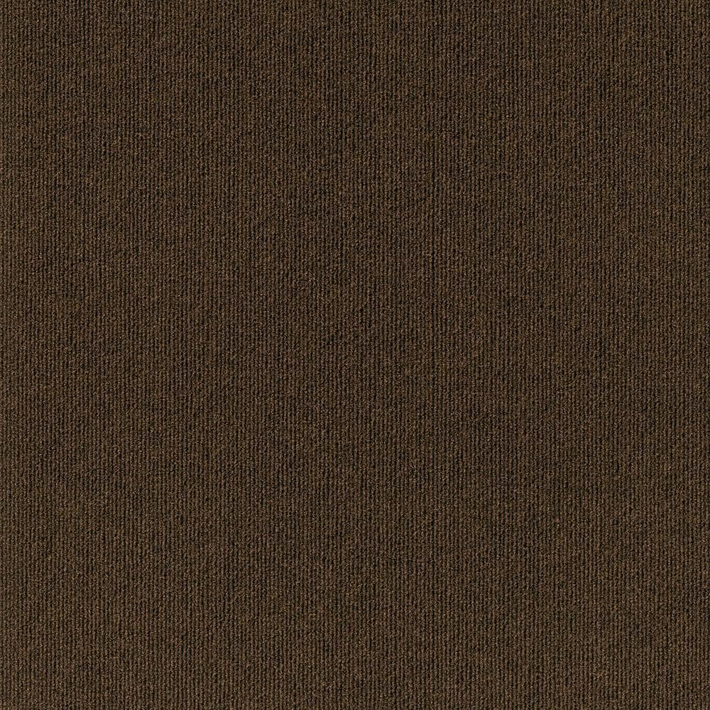 Foss Elk Ridge Mocha Residential/Commercial 24 in. x 24 Peel and Stick Carpet Tile (15 Tiles/Case) 60 sq. ft.