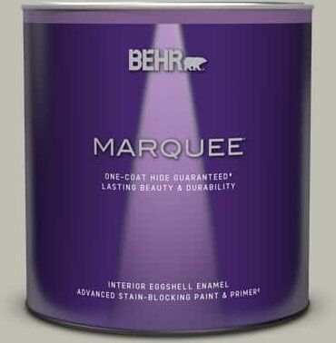 BEHR MARQUEE 1 qt. #N370-3 Light Year One-Coat Hide Eggshell Enamel Interior Paint & Primer