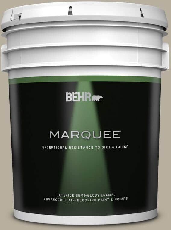 BEHR MARQUEE 5 gal. #N320-4 Camping Tent Semi-Gloss Enamel Exterior Paint & Primer