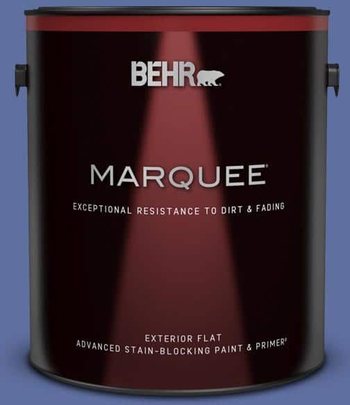 BEHR MARQUEE 1 gal. #610B-6 Stained Glass Flat Exterior Paint & Primer