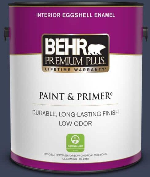 BEHR PREMIUM PLUS 1 gal. #600F-7 Soulful Music Eggshell Enamel Low Odor Interior Paint & Primer