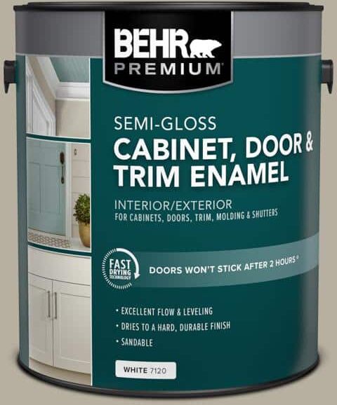 BEHR PREMIUM 1 gal. #N320-4 Camping Tent Semi-Gloss Enamel Interior/Exterior Cabinet, Door & Trim Paint