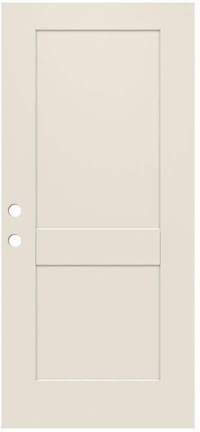 JELD-WEN 32 in. x 79 in. 2-Panel Craftsman Primed Steel Front Door Slab