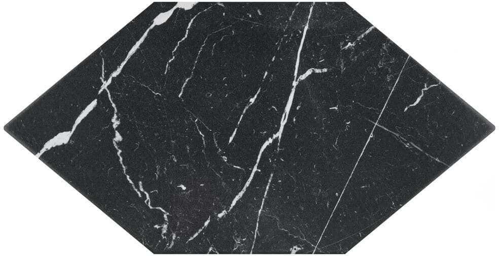 Merola Tile Marquina Kayak Black 7 in. x 13 in. Porcelain Floor and Wall Tile (8.4 sq. ft./Case)