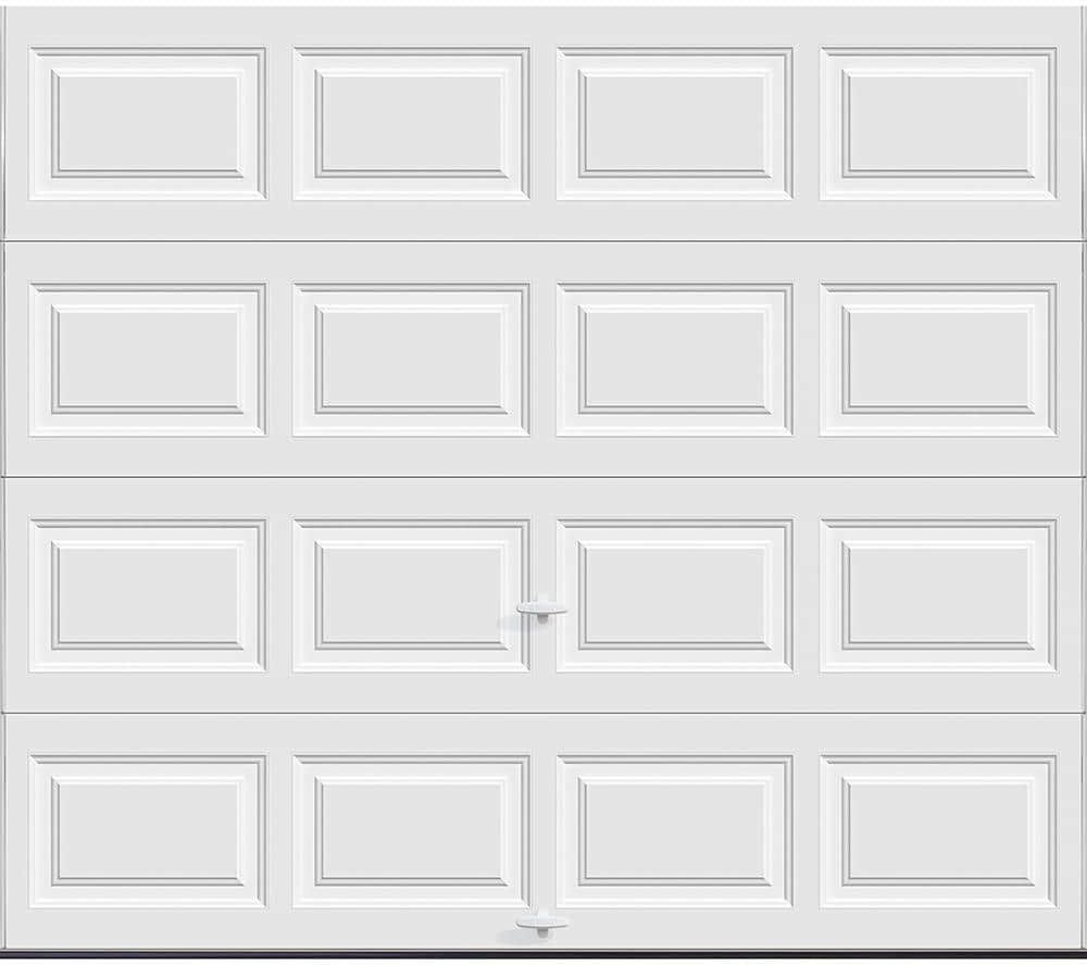 Clopay Classic Steel Short Panel 9 ft x 7 ft Insulated 6.5 R-Value  White Garage Door without Windows