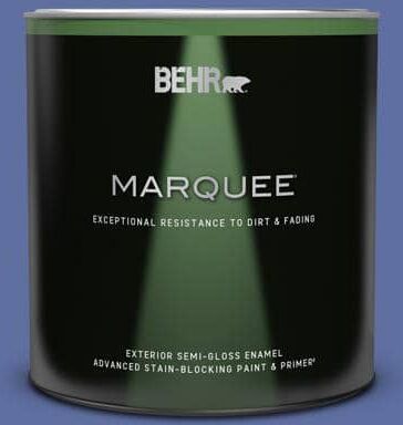 BEHR MARQUEE 1 qt. #610B-6 Stained Glass Semi-Gloss Enamel Exterior Paint & Primer