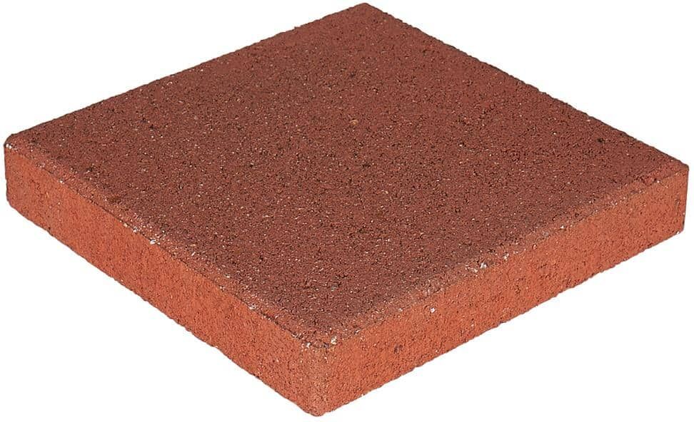 Pavestone 12 in. x 12 in. x 1.57 in. River Red Square Concrete Step Stone (168-Pieces/168 sq. ft./Pallet)