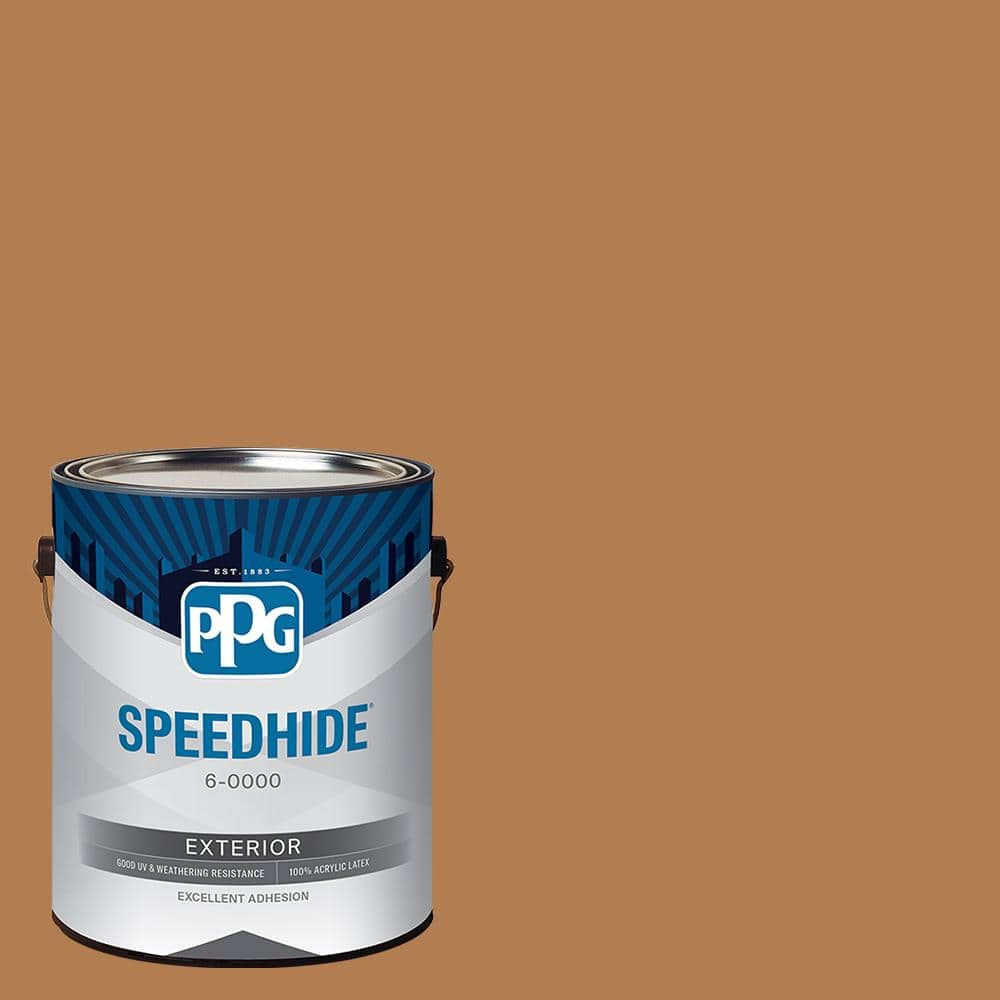 SPEEDHIDE 1 gal. PPG1082-6 Cowboy Hat Satin Exterior Paint