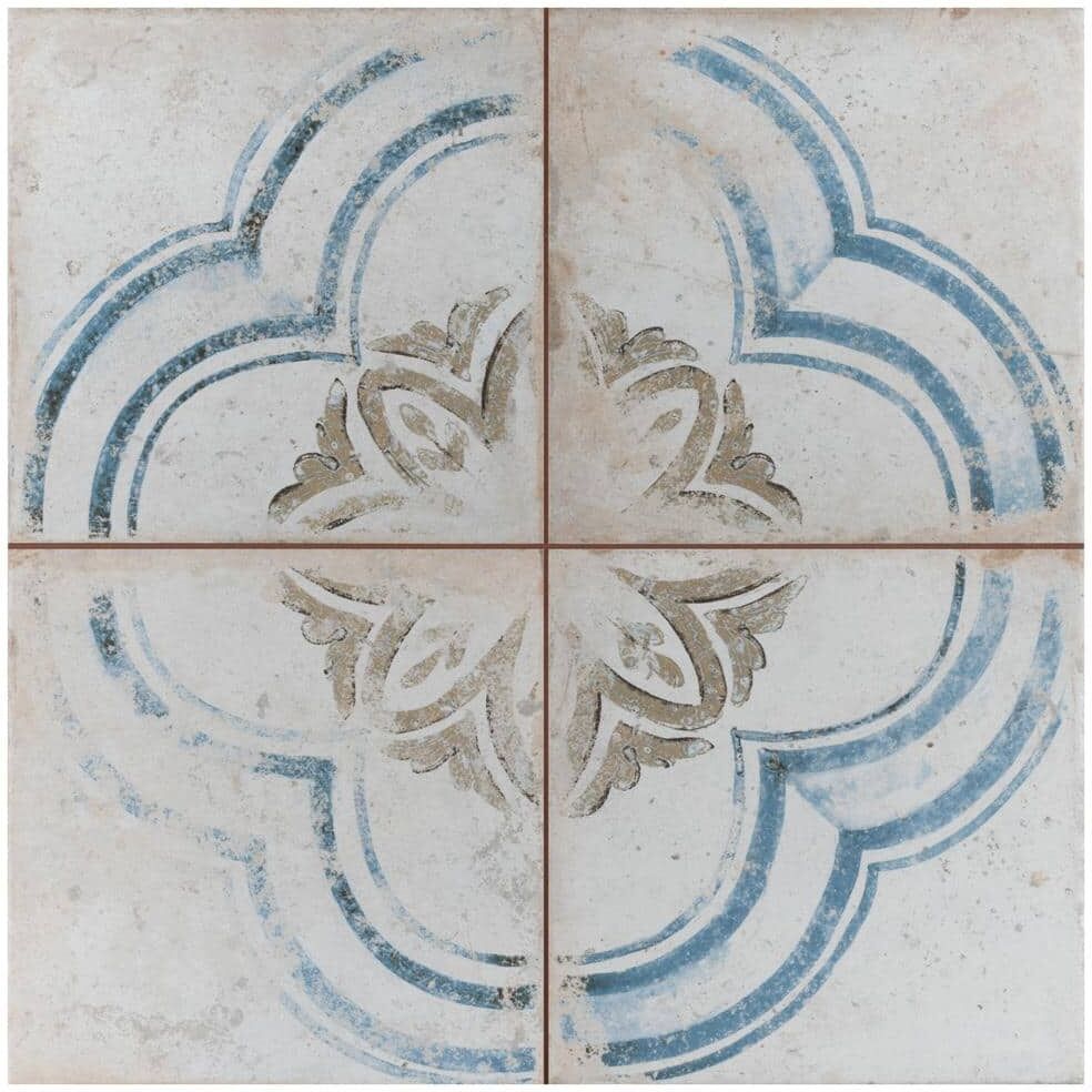 Merola Tile Kings Root Blossom 17-5/8 in. x 17-5/8 in. Ceramic Floor and Wall Tile (10.95 sq. ft./Case)