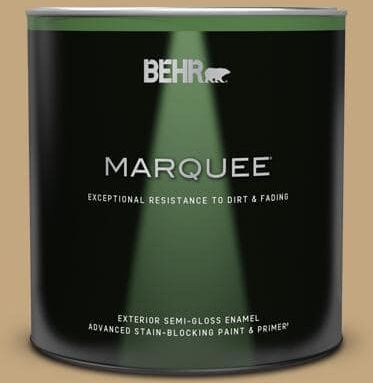 BEHR MARQUEE 1 qt. #N290-5 Pocket Watch Semi-Gloss Enamel Exterior Paint & Primer