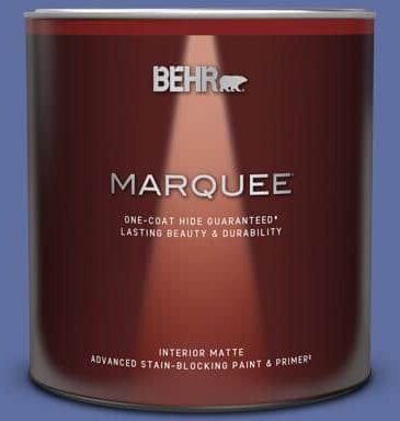 BEHR MARQUEE 1 qt. #610B-6 Stained Glass Matte Interior Paint & Primer