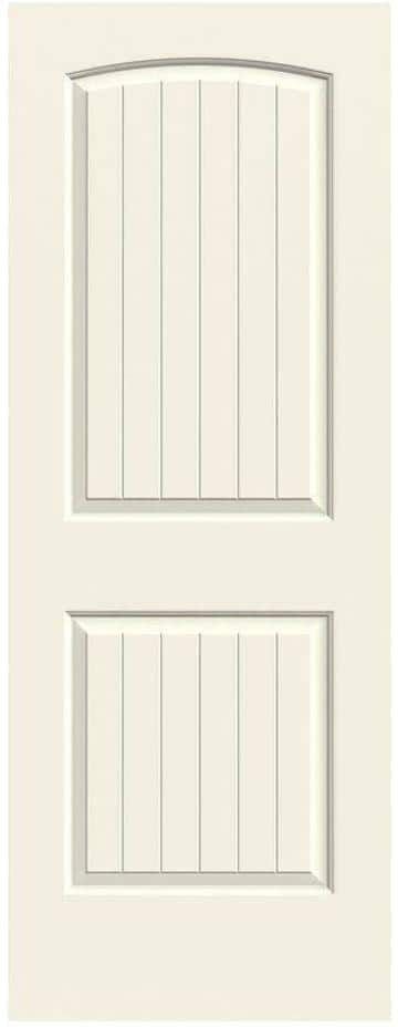 JELD-WEN 36 in. x 80 in. Santa Fe Vanilla Painted Smooth Solid Core Molded Composite MDF Interior Door Slab