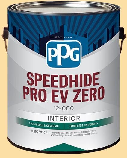 Speedhide Pro EV Zero 1 gal. PPG1205-4 Honey Bee Eggshell Interior Paint