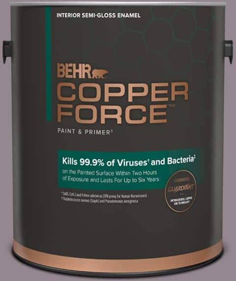 COPPER FORCE 1 gal. #MQ1-32 Cinema Screen Semi-Gloss Enamel Virucidal and Antibacterial Interior Paint & Primer