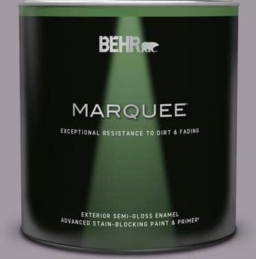 BEHR MARQUEE 1 qt. #N570-3 Art Nouveau Glass Semi-Gloss Enamel Exterior Paint & Primer