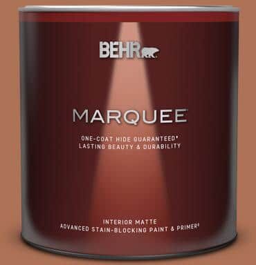 BEHR MARQUEE 1 qt. #PPU3-15 Glazed Pot Matte Interior Paint & Primer