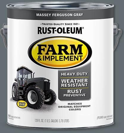 Rust-Oleum 1 gal. Farm Equipment Massey Ferguson Gray Enamel Paint (2-Pack)