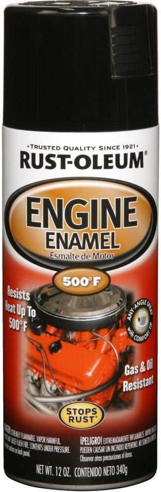 Rust-Oleum Automotive 12 oz. Gloss Black Engine Enamel Spray Paint (6-Pack)