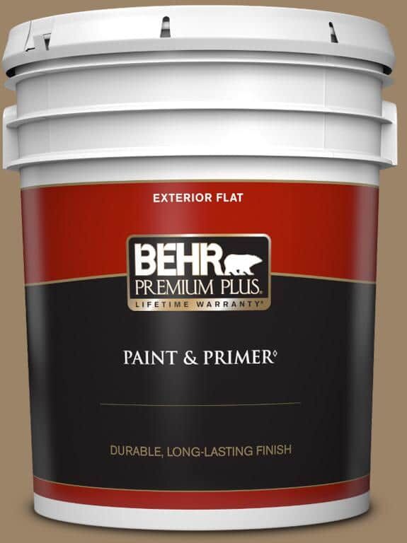 BEHR PREMIUM PLUS 5 gal. #PPU7-04 Collectible Flat Exterior Paint & Primer