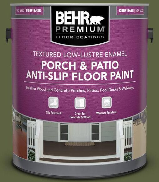 BEHR PREMIUM 1 gal. #S360-7 Down To Earth Textured Low-Lustre Enamel Interior/Exterior Porch and Patio Anti-Slip Floor Paint