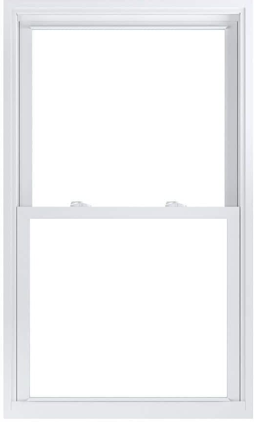 American Craftsman 31.75 in. x 53.25 in. 70 Pro Series Low-E Argon Glass Double Hung White Vinyl Replacement Window, Screen Incl