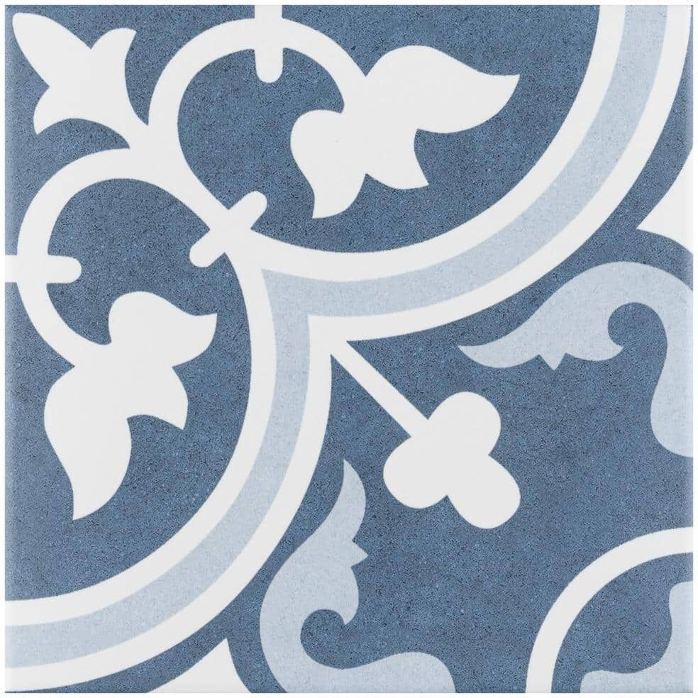 Merola Tile Arte Artic 9-3/4 in. x 9-3/4 in. Porcelain Floor and Wall Tile (10.88 sq. ft./Case)