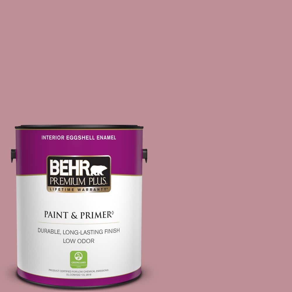 BEHR PREMIUM PLUS 1 gal. #S130-4 Cherry Juice Eggshell Enamel Low Odor Interior Paint & Primer