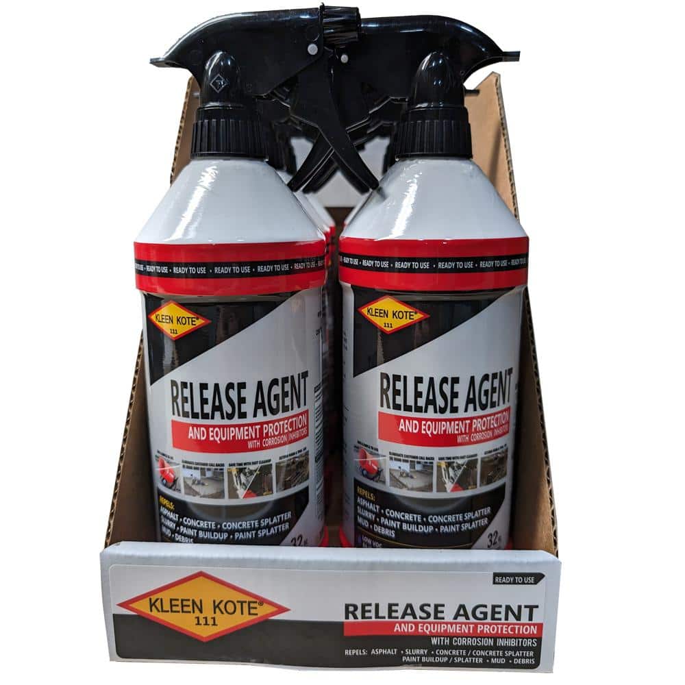Kleen Kote 32 oz. Water Based Industrial Concrete Release and Anti-Corrosion Coating Spray Bottle (6-Pack)