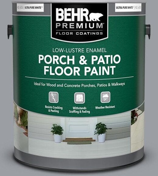 BEHR PREMIUM 1 gal. #760F-4 Down Pour Low-Lustre Enamel Interior/Exterior Porch and Patio Floor Paint