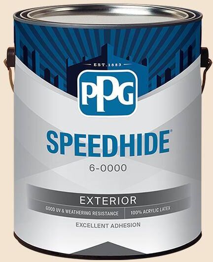 SPEEDHIDE 1 gal. PPG1202-2 Peach Surprise Satin Exterior Paint