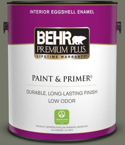 BEHR PREMIUM PLUS 1 gal. Home Decorators Collection #HDC-AC-20 Halls of Ivy Eggshell Enamel Low Odor Interior Paint & Primer