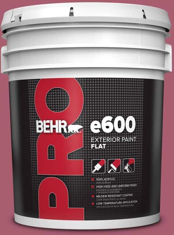 BEHR PRO 5 gal. #MQ1-07 Shine Baby Shine Flat Exterior Paint