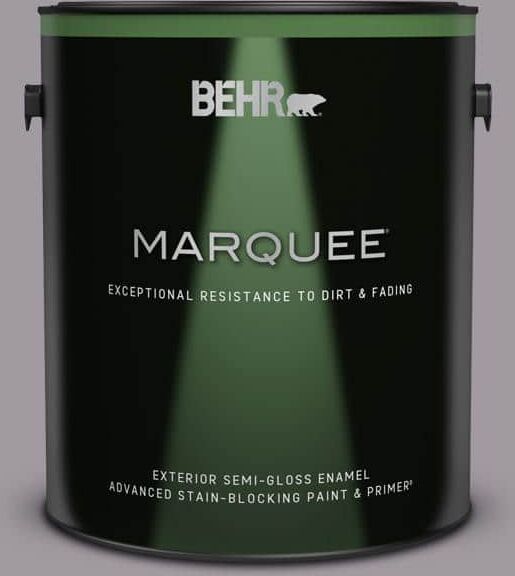 BEHR MARQUEE 1 gal. #N570-3 Art Nouveau Glass Semi-Gloss Enamel Exterior Paint & Primer