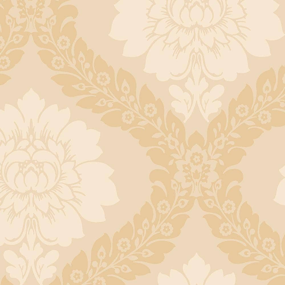 Norwall Daisy Damask Vinyl Roll Wallpaper (Covers 56 sq. ft.)