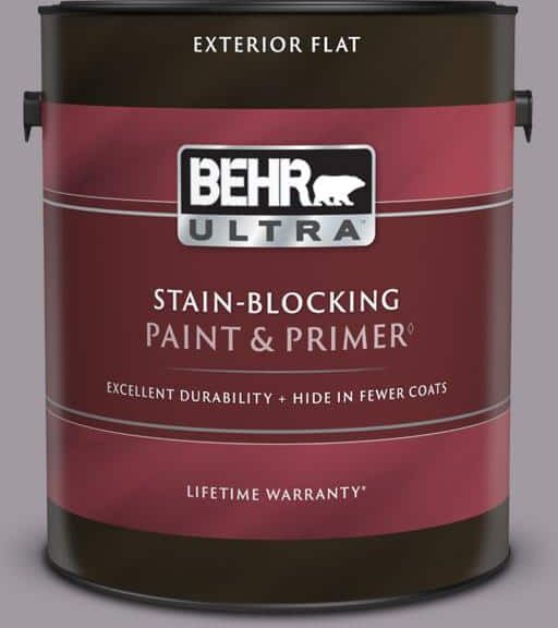 BEHR ULTRA 1 gal. #N570-3 Art Nouveau Glass Flat Exterior Paint & Primer