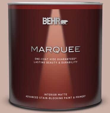 BEHR MARQUEE 1 qt. Home Decorators Collection #HDC-CT-07A Vintage Tea Rose One-Coat Hide Matte Interior Paint & Primer