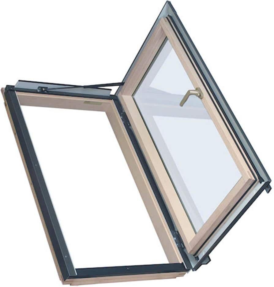 Fakro Egress Window 22-1/2 in. x 37-1/2 in. Venting Roof Access Skylight with Tempered Glass, LowE