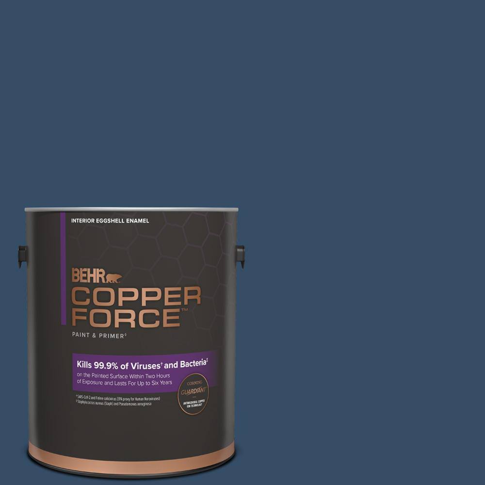 COPPER FORCE 1 gal. #HDC-FL14-12 Rain Boots Eggshell Enamel Virucidal and Antibacterial Interior Paint & Primer