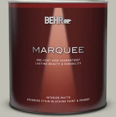 BEHR MARQUEE 1 Qt. #N370-3 Light Year One-Coat Hide Matte Interior Paint & Primer