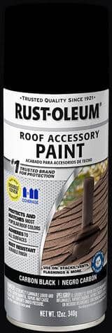 Rust-Oleum Stops Rust 12 oz. Carbon Black Roof Accessory Spray Paint (6-Pack)