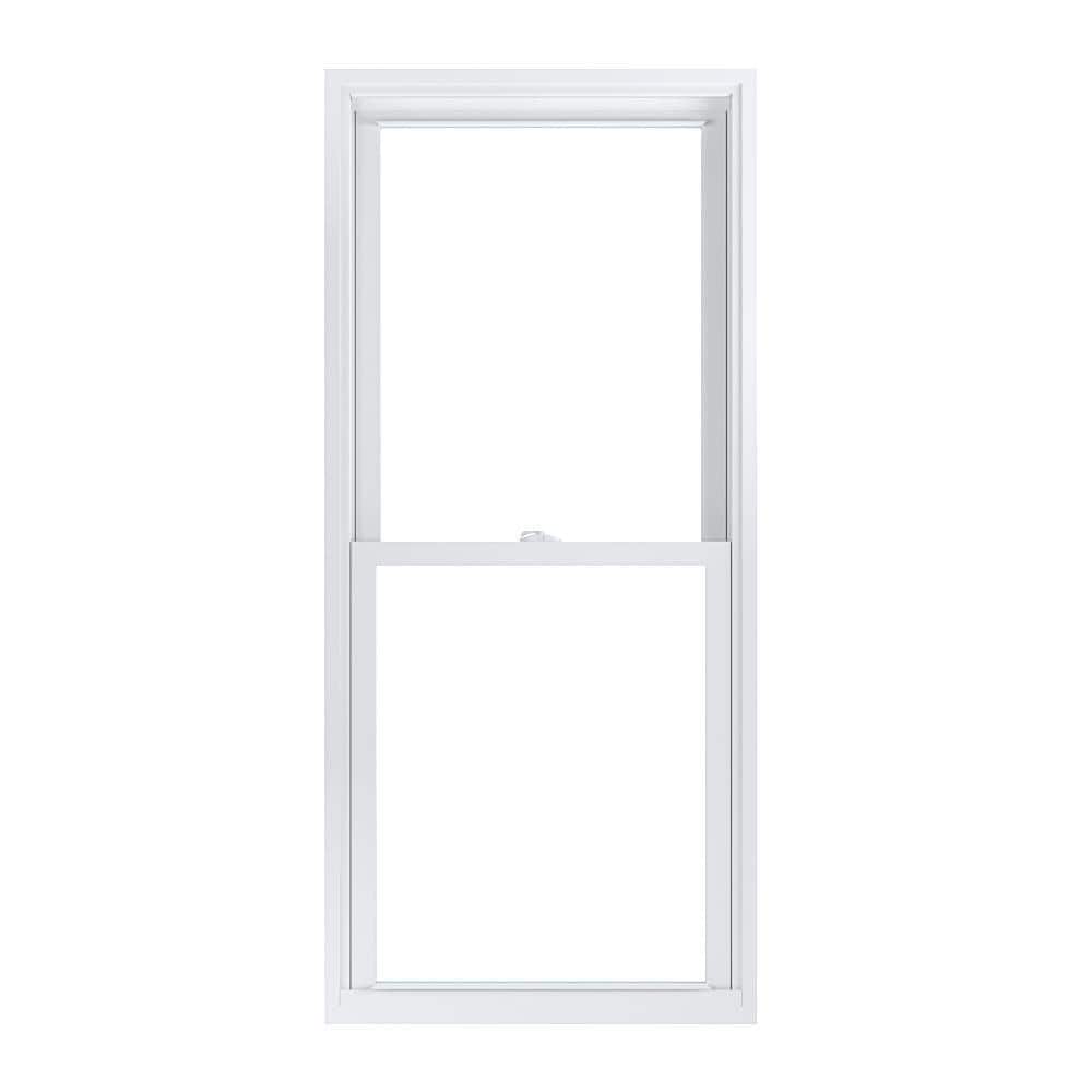 American Craftsman 27.75 in. x 61.25 in. 70 Pro Series Low-E Argon Glass Double Hung White Vinyl Replacement Window, Screen Incl