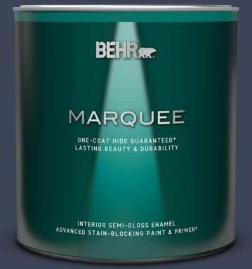 BEHR MARQUEE 1 qt. #600F-7 Soulful Music Semi-Gloss Enamel Interior Paint & Primer