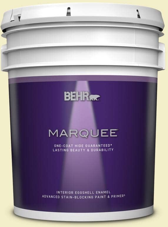 BEHR MARQUEE 5 gal. #400C-2 Home Song Eggshell Enamel Interior Paint & Primer