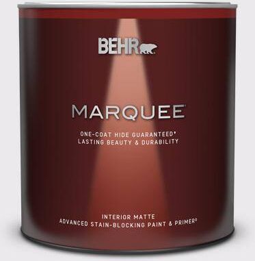 BEHR MARQUEE 1 qt. #PPL-22 Dried Lavender Matte Interior Paint & Primer