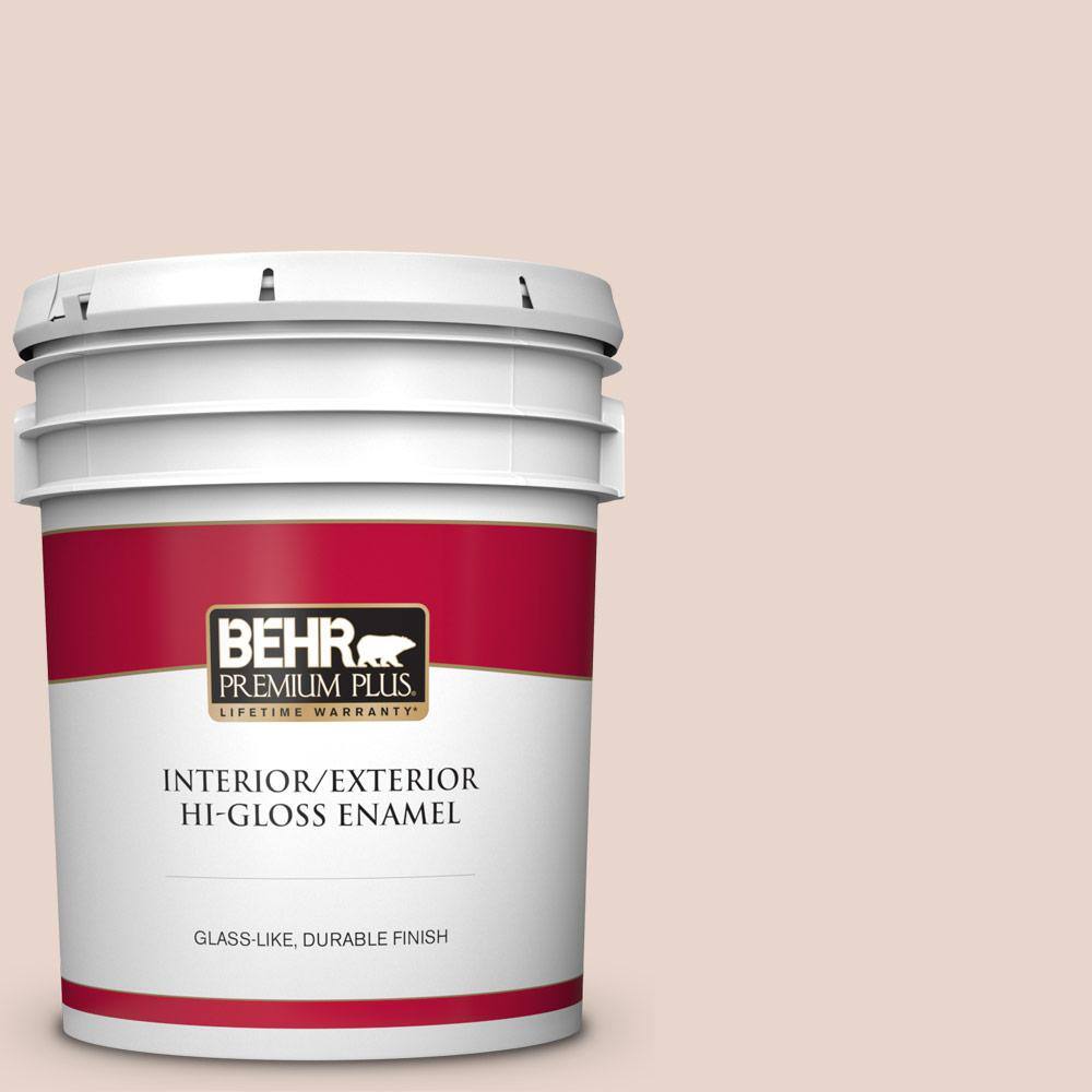 BEHR PREMIUM PLUS 5 gal. #S190-1 Seaside Villa Hi-Gloss Enamel Interior/Exterior Paint