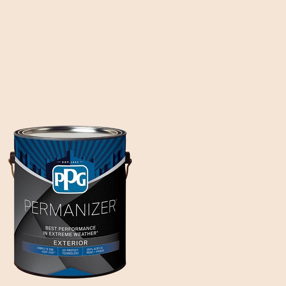 PERMANIZER 1 gal. PPG1200-1 China Doll Semi-Gloss Exterior Paint