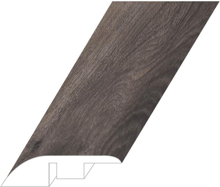 Montserrat Invicta Raw Umber 0.6 in. Thick x 1.8 in. Wide x 94.5 in. Length Vinyl Reducer Molding