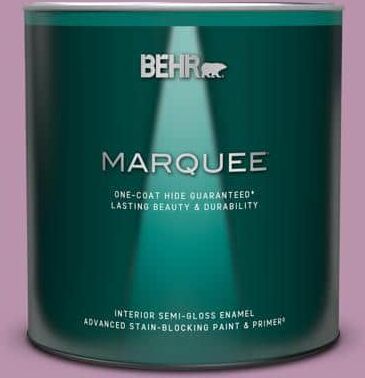 BEHR MARQUEE 1 qt. #680D-5 Bed of Roses Semi-Gloss Enamel Interior Paint & Primer